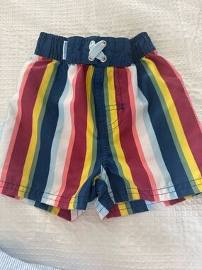 Rugged Butts Infant Rainbow Stripe Swim Trunks - Multicolor